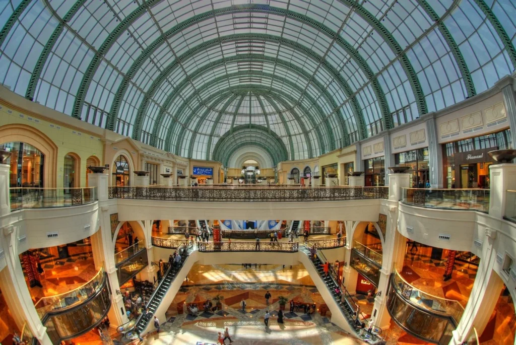 interior of Mall of the Emirates in Dubai